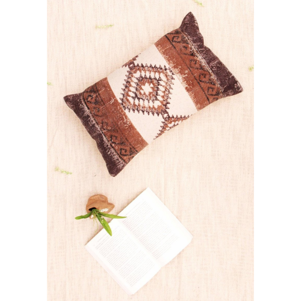 EARTHY - LUMBAR CUSHION COVER - BROWN